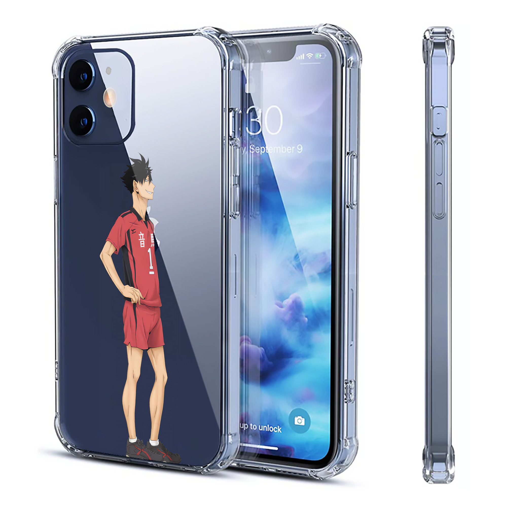 （画像用） ハイキュー!! Haikyu!! 【iPhone 12シリーズ対応】透明スマホケース（クリアソフトケース）